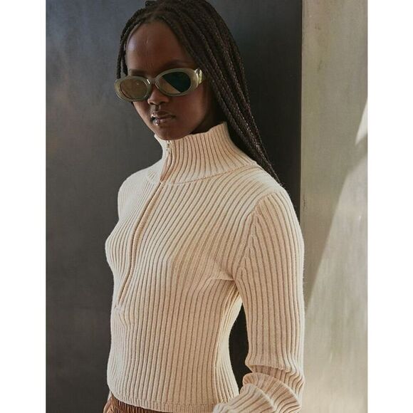 Aerie Late Night Quarter Zip Sweater L - Picture 8 of 8